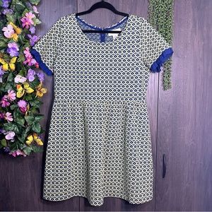 -💙2/$40💙NWOT Isani For Target Short Sleeved Printed Drop Waist Dres Size Large